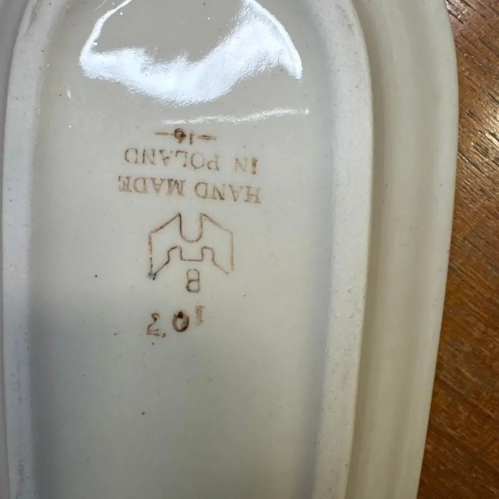 Polish pottery salt